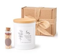 Pomchick - August Birthday Candle Gift for Her with Gladiolus Birth Flower - Elegant August Birth Month Floral Keepsake