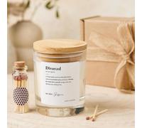 Pomchick - Divorced Candle Gift Set Funny New Chapter Keepsake for Divorce Party Breakup Celebration or Fresh Start Present for Friend Vegan Soy Wax