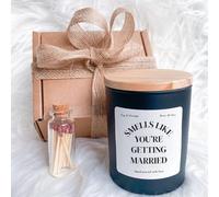 Pomchick - Funny Engagement Candle Gift | Smells Like You're Getting Married | Unique Gift for Bride, Groom or Engaged Couple