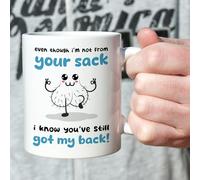 Pomchick | Funny Step-dad Mug Even Though I'm not from Your Sack. Father's Day Gift for Stepdad Funny Christmas Birthday Present Step Dad Step Father