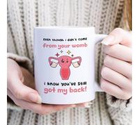 Pomchick | Funny Step-Mum Mug Even Though I'm not from Your Womb Mother's Day Gift for Stepmum Funny Christmas Birthday Present Step Mum Step Mother