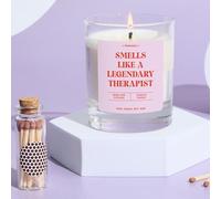 Pomchick - Gift for Therapist Scented Candle Smells Like a Legendary Therapist Unique Candle Thank You Gift for Mental Health Psychology Student