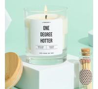 Pomchick - Graduation Scented Candle Gift One Degree Hotter Funny Keepsake for Graduates Gift for Son Daughter Grandson Granddaughter Nephew Niece