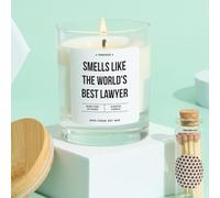 Pomchick - Lawyer Scented Candle Gift Smells Like The World's Best Lawyer Funny Keepsake for Graduations Career Achievements Law Student Gift