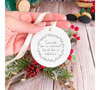 Pomchick | Miscarriage Memorial Ceramic Ornament gift for Her Carried for a moment loved for a lifetime Thinking of you Condolence Baby In Heaven