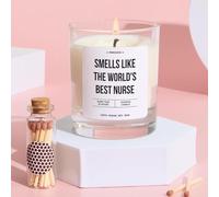 Pomchick - Nurse Candle Gift Smells Like The World's Best Nurse Thoughtful Keepsake for Nurse Appreciation Thank You Student Graduation Gift for Her