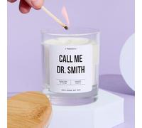 Pomchick - Personalised Graduation Candle Gift for Medical Student Call Me Dr. Name Fun Keepsake for New Doctor Medical School Graduates Celebrations