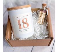 Pomchick - Personalised Milestone Birthday Candle Gift for Her with Age & Name Gift for Niece Daughter Granddaughter Mum Auntie Sister Friend