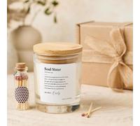 Pomchick - Personalised Soul Sister Candle Gift with Name Definition Unique Christmas Birthday Gift for Friendship Best Friend Chosen Family Bestie