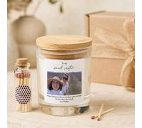 Pomchick - Personalised Soul Sister Christmas Candle Gift with Photo and Message for Best Friend Bestie
