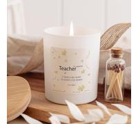 Pomchick - to a Special Teacher Candle Gift Floral Thank You End of Term or Teacher's Day Present for Nursery Primary or Reception Teacher from Child