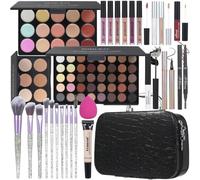 pomcral - All in One Makeup Set, Complete Makeup Set for Women, Including 40 Colors Eyeshadow Palette, Liquid Lip Gloss