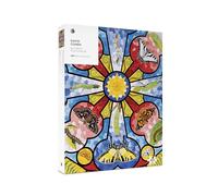 Pomegranate 1000-Piece Jigsaw Puzzle for Adults, David Cohen's Butterfly Rose Window, Matte Finish, Snug Fit