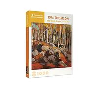 Pomegranate 1000-Piece Puzzle for Adults, Birch Grove Autumn, Tom Thomson | Matte finish, snug fit, 25x25" square jigsaw, Canadian forest landscape, cozy fall puzzle, T. Thomson's Birch Grove Autumn