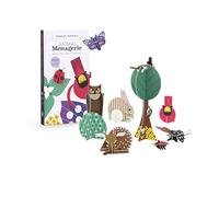 Pomegranate 3D Animal Menagerie Puzzle, Punch-Out Buildable Artboard Pieces, Charley Harper Art, Nature Decor, Fun Family Activity