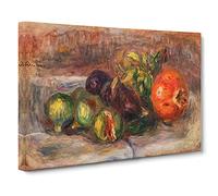 Pomegranate And Figs By Pierre-Auguste Renoir Canvas Print | Gallery Wrapped 30mm Frame Wall Art | 30x20 inches | Ready to Hang | Impressionist Picture | Living Room Bedroom Lounge Office