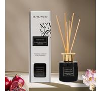 Pomegranate and Orchid 100ml - Reed Diffuser for Home Scented Oil Diffuser with Sticks Set by Pearla Nera Arabian Air Freshener Home Fragrance Aromatherapy - Fruity, Oriental, Floral - Upto 5 months
