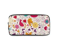 Pomegranate Art Large Capacity Pencil Case for Boys with Zip Up Boy Pencil Cases for School Pen Pouch School Supplies Girls Secondary High College Sixth Form Stationery Gifts Women Men