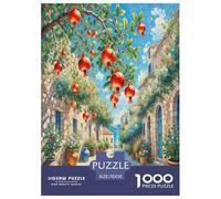 Pomegranate Blossom Jigsaw Puzzles Puzzle for Adults Kids. 1000 Piece Whimsical Challenge Toy Educational Games Home Decoration for Adults& Kids Age 14 Years Up 70x50cm/1000pcs