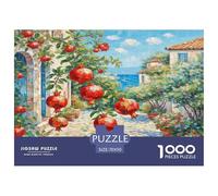 Pomegranate Blossom Jigsaw Puzzles Puzzle for Adults Kids. 1000 Pieces Impossible Challenge Toy Educational Game Home Decoration for Educational Games Gifts 70x50cm/1000pcs