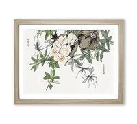 Pomegranate By Morimoto Toko Asian Japanese Framed Print | A4 Oak Framed Wall Art | Ready to Hang | Asian Nature Picture | Living Room Bedroom Lounge Office