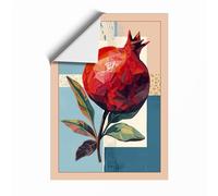 Pomegranate Crown Botanical Unframed Wall Art Print A2 (59.4×42cm), Wall Decor for Living Room, Bedroom, Office & Home, Art Gift
