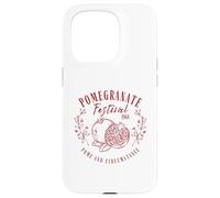 Pomegranate Festival Vintage Lineart Illustration Fruit Art Case for iPhone 15 Pro