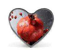 Pomegranate Fruit Button Pin Personalized Metal Round Badge for Backpack Clothing - Custom Photo Lapel Brooch Food Theme Gift