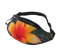 Pomegranate fruit Fanny Pack for Women Men Fashion Waist Pack Adjustable Belt Bag for Workout Running Travelling Casual Waist Bag, Hawaii Tropical Flower, One Size