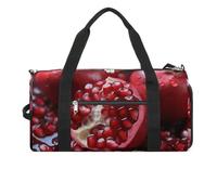 Pomegranate Fruit Gym Bag Travel Duffel Bags for Men Women Large Weekender Bags Carry On Overnight Duffle Bag with Shoe Compartment for Workout, style, One Size