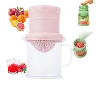 Pomegranate Manual Juicer, Hand Press Juicer Pomegranate Watermelon Stone Fruit Juice Squeezer, For Pomegranates, Lemons, Orange (pink)