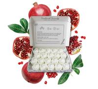 Pomegranate Noir Wax Melts| Strong Scented| 20 Pack| Luxury Gift Set Wax Melts| Over 96 Hrs Burn Time Per Box| Pet Friendly| Eco Friendly| Hand Poured in Staffordshire, UK (Pomegranate Noir)