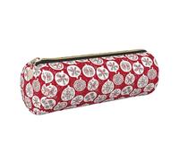 Pomegranate Painting Print Triangle Pencil Case Large-Capacity Stationery Organizer Stylish Pens Pouch