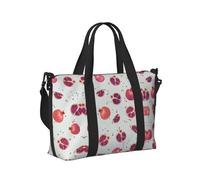 Pomegranate Pattern Print Women Men Travel Hand Bag for Foldable Portable Tote for Weekend Trips Travel