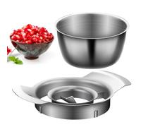 Pomegranate Peeling Tool Set - Stainless Steel Pomegranate Peeling Machine, Pomegranate Peeler | Easy Removal Kitchen Gadget, Pomegranate Peeler with Bowl, Fruit Peeler for Home Use