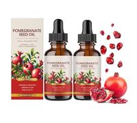 Pomegranate Seed Oil - 100% Natural Cold Pressed Pomegranate Seed Oil, Moisturizing Seed Essence, Cold Pressed Essential Oils for Anti-Aging Skin Care, Body Oil for Women (2pcs)