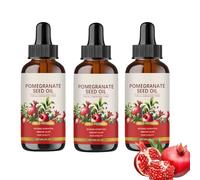 Pomegranate Seed Oil, 100% Natural Cold Pressed Pomegranate Seed Oil, Organic Essence for Skin & Hair, Long Lasting Moisturizing, Improves Skin Elasticity & Promotes Healthy Hair (3, 180ml)