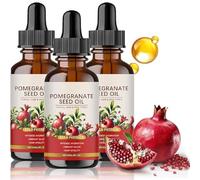 Pomegranate Seed Oil, 100% Natural Cold Pressed Pomegranate Seed Oil, Organic Moisturizing Essence, Deep Moisturizing & Nourishing for Skin, Improves Skin Elasticity (3pcs)
