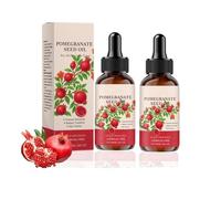 Pomegranate Seed Oil, Cold-Pressed Natural Pomegranate Seed Oil for Skin & Hair, Firming Deep Hydration and Nourishment, Promotes Skin Elasticity, Enhances Hair Texture for a Natural Glow (2pc)