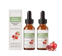 Pomegranate Seed Oil, Organic Cold Pressed Oil for Face, Body and Hair, Deep Hydration & Improves Skin Elasticity, Lightweight Non-Greasy, Nourishing Body Skin Care for Women and Men, Daily Use (2pc)