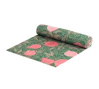 Paoletti Pomegranate Large Washable Abstract Table Runner, Green
