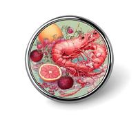 Pomegranates And Fruits Round Badge Personalized Metal Lapel Pin Badges Fit Clothing Bags Hat Humorous Printed Brooch Badge Party Decorations Accessories for Men Women