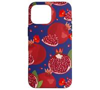 Pomegranates Fruits And Seeds Unique Fun Red And Navy Blue Case for iPhone 16 Pro Max