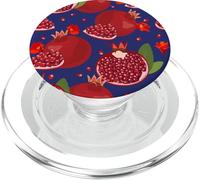 Pomegranates Fruits And Seeds Unique Fun Red And Navy Blue PopSockets PopGrip for MagSafe