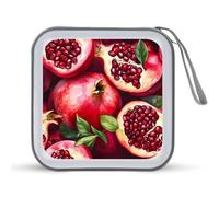 Pomegranates Printed CD Case Hard Plastic Protective DVD Storage Binder Bag for Home Office
