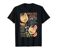 Pomelo Basil Hugo Spritz Cocktail Recipe Wine Drink Value Graphic T-Shirt, Men, Black, S