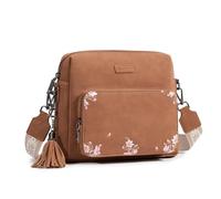 Pomelo Best Crossbody Purses for Women, Soft Leather Medium Cross Body Bags Woman, Shoulder Bag with Adjustable Strap Travel, Brown, M, Fashioned