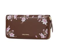 Pomelo Best Womens Wallet RFID Blocking Leather Multi Credit Card Large Capacity Wristlet Zip Around Long Wallets for Lady, Brown