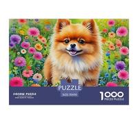 Pomeranian 1000 Piece Jigsaw Puzzle for Adults And Kids - Pet Dog Includes Whimsies, Challenging, Family Activity, 'What Happens Next' 70x50cm/1000pcs