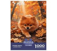 Pomeranian 1000 Piece Jigsaw Puzzle For Adults Challenging Game Stress Relief Puzzle Cultivate The Spirit of Teamwork for Family Decorations 38x26cm/1000pcs